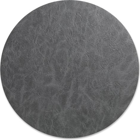 Set de table déco, simili cuir, 38 cm, gris foncé Kalea / Kela