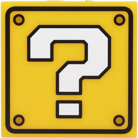 Lámpara de pared con forma de bloque de interrogación - Mario