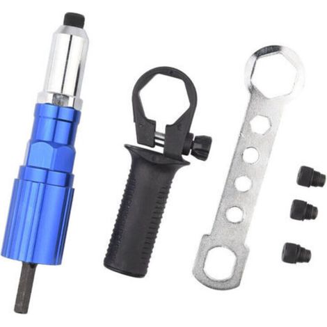 Adaptateur de rivets aveugles à pinces à riveter - Embouts à riveter pour visseuse sans fil et perceuse (1/5)