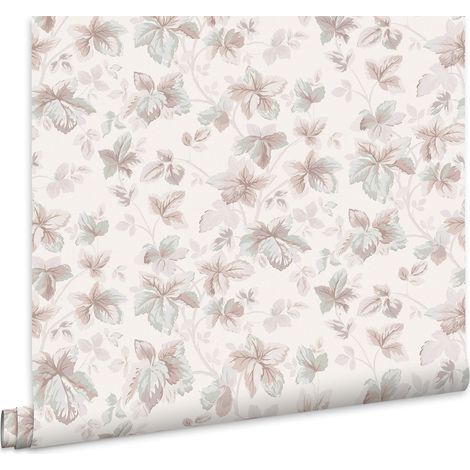 Laura Ashley Autumn Leaves Vliestapete Natural 10mx52cm