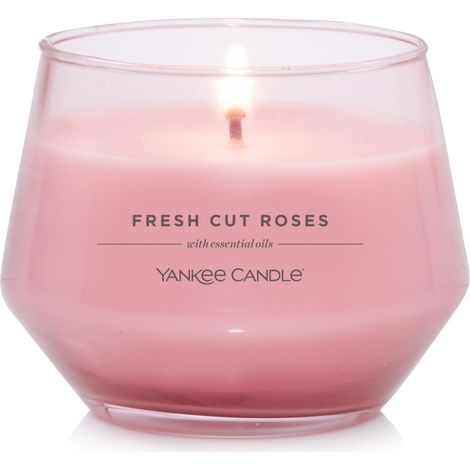 Bougie parfumée Studio  Bougie moyenne Roses fraîchement coupées  Bougie longue durée : 40 à 65 heures de combustion  Cadeau pour femme, pour mère, de marriage et plus (1/5)
