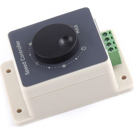 Régulateur de vitesse moteur PWM 20A 10-60V, module de commande à modulation de largeur d'impulsion, boîtier étanche (1/5)