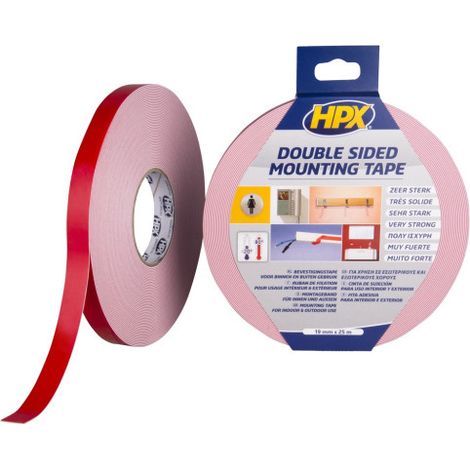 Adhésif double face - Largeur : 19 - Rlx : 25 M - HPX (1/5)