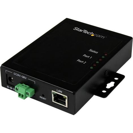 StarTech.com 2 Port Seriell auf IP Geräte Server - RS232 - Metall und Montierbar (1/5)