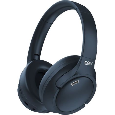 Casque Bluetooth - CGV - SonicVibe ANC - Réduction active du bruit - Microphone intégré - Égaliseur personnalisable - Bleu (1/4)