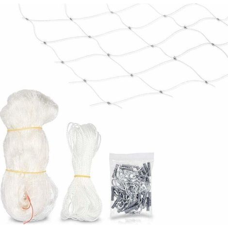 Filet de sécurité pour Chat - Filet de Protection Transparent pour Balcon - Filet Anti-Fuite pour fenêtre et terrasse - sans perçage (3 6m) (1/5)