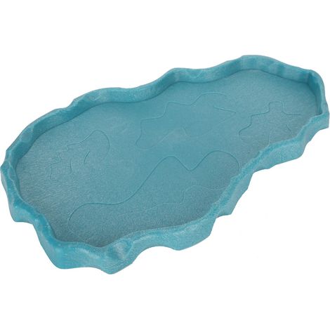 NW-29 Abreuvoir/mangeoire en plastique pour reptiles, serpents et grenouilles, décorations de jardin, bleu lac (1/5)