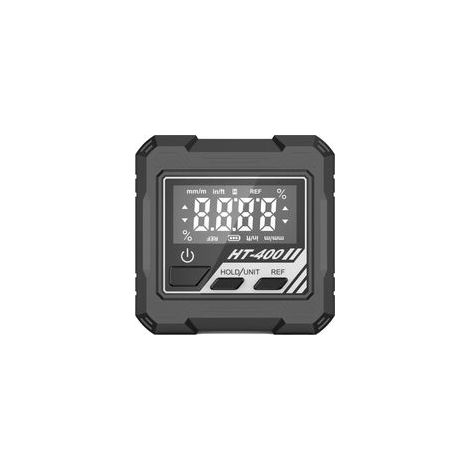 Détecteur d'angle – Boîtier de niveau LCD 4 x 90 degrés Base magnétique Rapporteur numérique avec rétroéclairage, Inclinomètre de précision 0,1 pour le travail du bois, scies, onglet et automo (1/5)