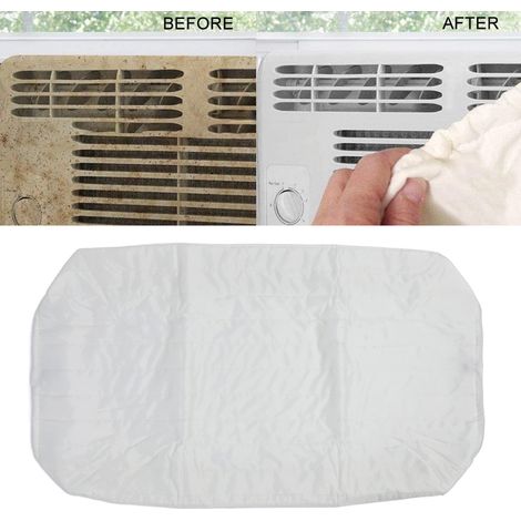 Housse pour climatiseur intérieur avec protection anti-vent et anti-poussière - Matière polyester - Dimensions 63x43x7cm / 24.8x16.9x2.8in - Installation facile (1/5)