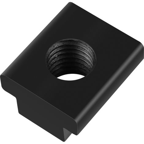 Lot de 5 écrous à rainure en T finition oxyde noir, filetage M14, pour tables de machines-outils. (1/5)