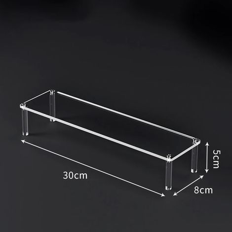 (D5208-3008-1T) Présentoirs en acrylique transparents pour figurines en argile, présentoir à desserts, présentoir à parfums, vitrine W-10 (1/5)
