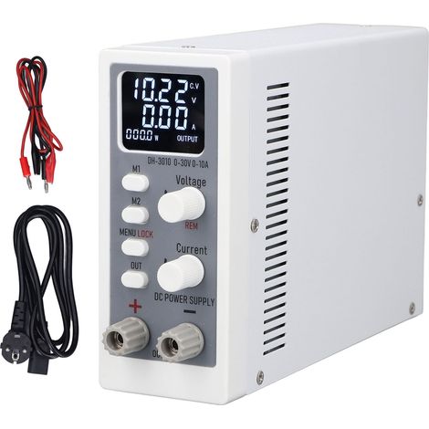 Alimentation CC Variable 0‑ 0‑10A 300W Entrée de sortie Affichage LED à 4 chiffres régulé (1/5)