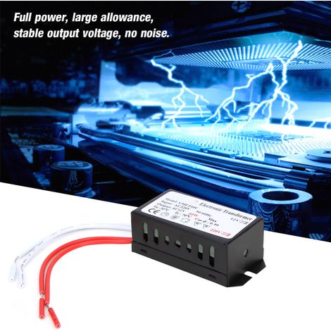 Transformateur électronique 220V vers 12V, convertisseur de tension, alimentation intelligente (60W) (1/5)
