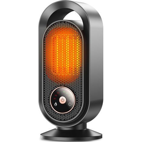 Chauffage d'appoint 1500W, Chauffage electrique Portable, Radiateur Electrique céramique PTC, Radiateur soufflant Avec 3 modes, 8H Minuterie, Protection anti-surchauffe, pour bureau,chambre (1/5)