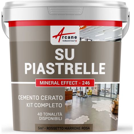 Microcemento su piastrelle - 5 m² (in 2 strati) Rossetto Marrone Rosa - ARCANE INDUSTRIES