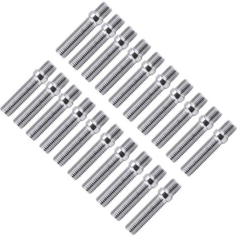 Satz mit 20 Radbolzen (50 mm), Umrüstung von 12x1,5 auf 12x1,5, Gewindeadapter für Audi A4 (1998–2008), verlängerte Befestigung (1/5)