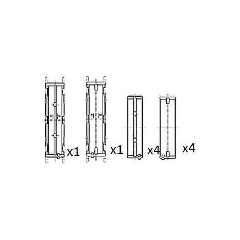 Coussinet de paliers de vilebrequin FAI AutoParts BM1033-050 BMW 11 21 7 802 645