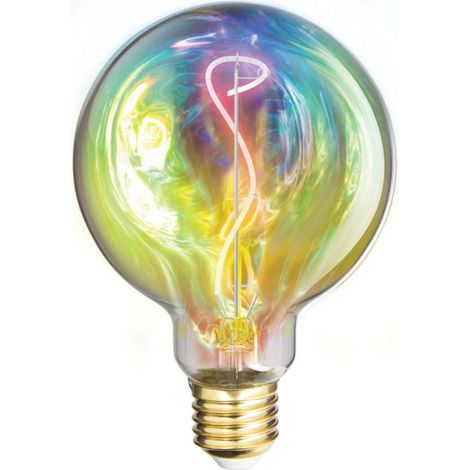 Xanlite – Ampoule filament LED G95 E27 4W 160 lumens – Blanc chaud 1800K – Angle supérieur à 240° – Durée de vie 15000h – RFDE240B95UNIC (1/5)