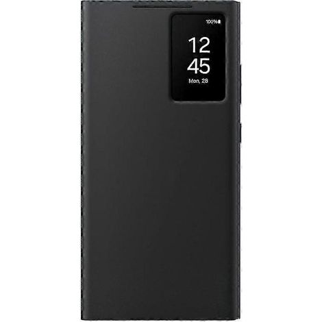 Étui portefeuille Smart View officiel pour Galaxy S24 Ultra, noir