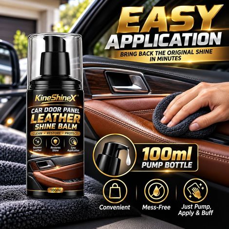KineShineX Autotürverkleidungs-Lederpolitur, Autoinnenraum-Lederpflegecreme, Autotür-Lederverkleidungen (1/4)
