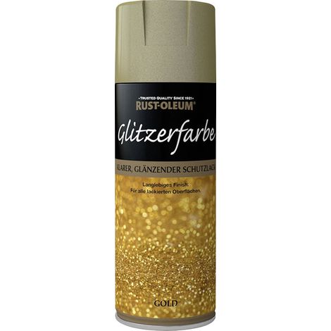 Rust-Oleum Glitzerfarbe Sprühlack 400 ml gold