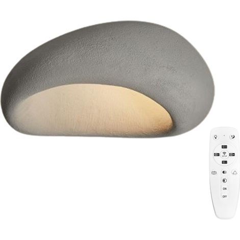 AUTRUCKER Plafonniers minimalistes nordiques, lustres, plafonniers crème pour décoration de chambre à coucher, luminaires E27,éclairage de plafond 30 cm (1/5)