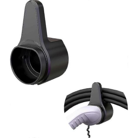 Câble chargeur de voiture électrique, câble électrique voiture, support de chargeur de voiture (noir) (1pcs) (1/4)