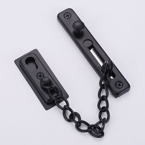 Chaîne antivol en acier inoxydable pour porte d'hôtel, sans perforation  chaîne de sécurité antivol renforcée pour porte d'hôtel, sans perforation.