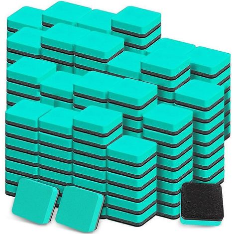 96er-Packung Whiteboard-Radierer, Mini-Magnet-Whiteboard-Radierer im Großpack