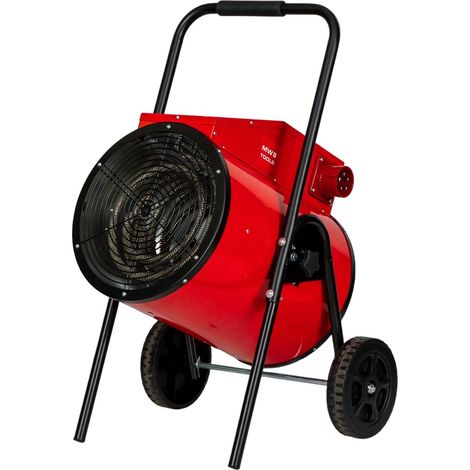 Chauffage électrique de chantier soufflant orientable 15kW 400V mobile MW Tools WEL15T