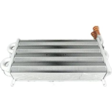 Chaffoteaux – Échangeur thermique 20 plaques – Longueur 600mm, Largeur 400mm, Poids 5kg – Compatible chaudières GENUS et NIAGARA – 61306547 (1/4)