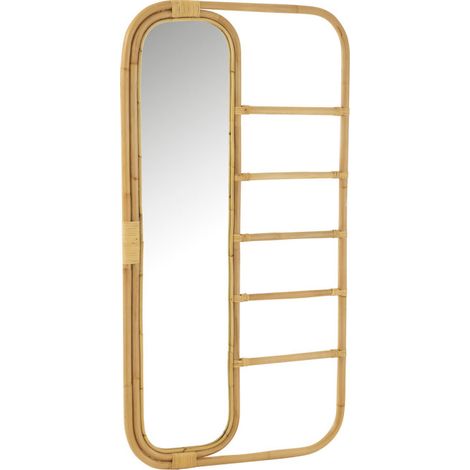Miroir en Rotin "Echelle" 152cm Naturel (1/5)