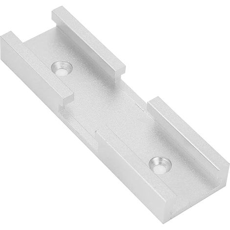 Lntyq T-Schienenverbinder, Frästischverbinder, Schienenvorrichtung aus Aluminiumlegierung, DIY-Holzbearbeitungszubehör für T-Querschienen, 80 x 30 x 12,8 mm (1/5)