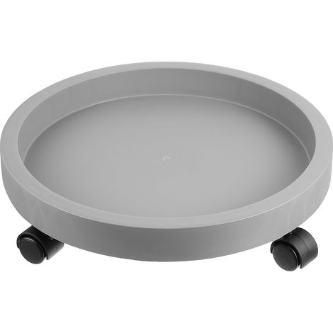 Plateau Roulant Pour Pot De Fleurs - 33,3 X 33,3 X 3,5 Cm - En Plastique Épais - À Roulettes Universelles - 1 Pièce (1/5)