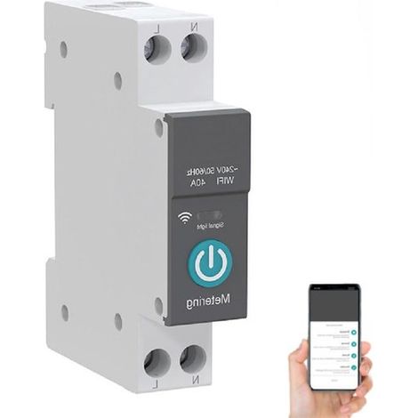Allecto Premium - Interruttore intelligente WiFi 16A 230V con telecomando wireless, 3 modalità timer, controllo tramite app e protezione di sicurezza per la casa intelligente (nero)