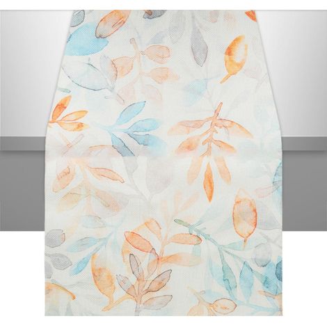 Tischläufer 40x180 cm mit Blattmuster, modern, für Küche & Outdoor