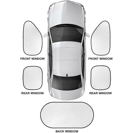 Pare-soleil de lunette arrière latérale pour BMW X3 F25 G01, X4 F26 G02, X5 E70 F15 G05, X6 E71 F16 G06, X1 E84 F48, X2 F39, X7 (sans logo) (1/5)
