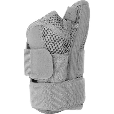 Attelle stabilisatrice de pouce pour main gauche et droite, support double fixe, protège-poignet réglable pour exercices de fitness (1/5)