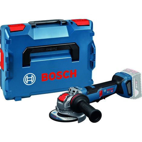 Bosch – Akku-Winkelschleifer 18V – 125mm Scheibendurchmesser – KickBack Control und Intelligent Brake System – L-BOXX