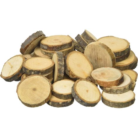 Artemio Rondelle di legno per Decorazione, Ø 1,5cm a 3,0cm