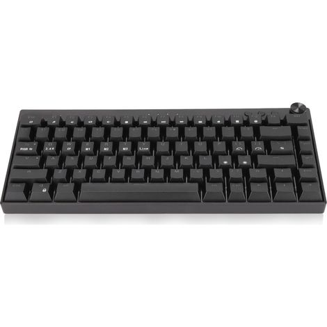 Clavier mécanique 82 touches rétroéclairé RGB, 3 modes de connexion, design ergonomique, idéal pour le jeu et le bureau, interrupteurs marron.
