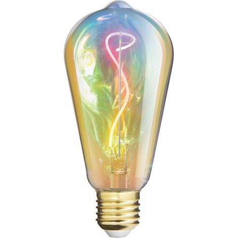 Ampolla LED a filamento ST64, forma decorativa, attacco E27, 1800 K, luce calda e morbida, ideale per lampadari, applique e illuminazione d’atmosfera