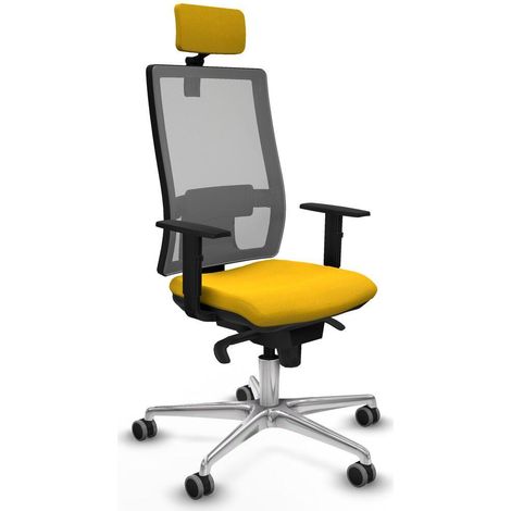 Piqueras y Crespo Horna Chaise de bureau gris confortable (1/3)