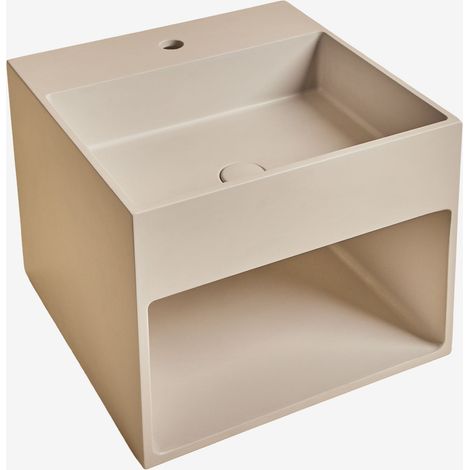Lavabo cuadrado con almacenaje en cemento Olympus SKLUM        (1/5)