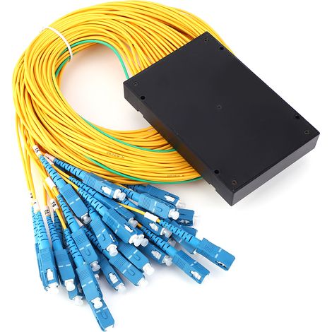 Répartiteur fibre optique monomode 1x32, module répartiteur PLC avec interface SC/UPC (1/5)