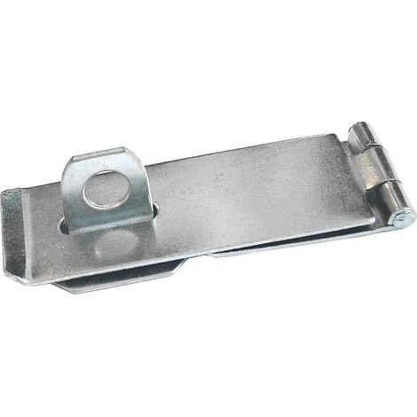 Faithfull Zinc-Plated Steel Hasp & Staple 75mm with 12mm Hole, Fixings Included (1/3)