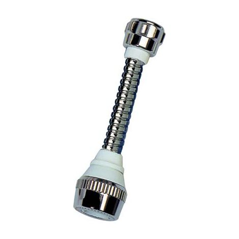 DOCCETTA AERATORE PROLUNGATA SPIRALE OTTONE CROMO - CM 15 F22X1- 4 pezzi