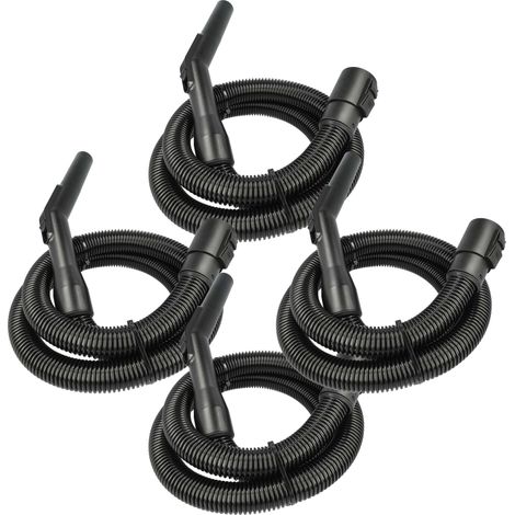 vhbw 4x tubo di ricambio flessibile compatibile con Kärcher WD 3 Premium, S V-17/4/20, P Extension Kit, V-17/4/20 aspirapolvere - 2 m, impugnatura