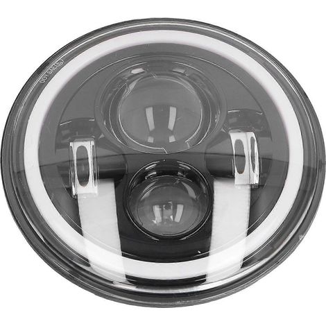 Motorradscheinwerfer 7 Zoll 6000K Universal Robuster LED-Scheinwerfer Hohe Helligkeit Frontlicht DC 9 bis