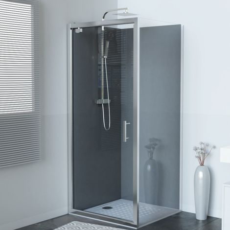 Porte de douche d'angle avec porte pivotante NERINA - 80x90 cm